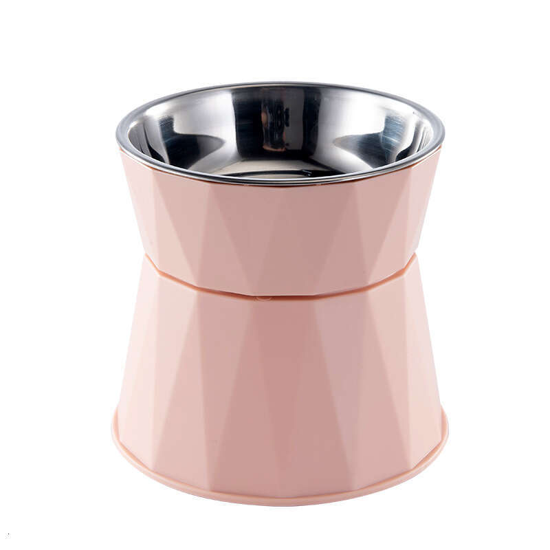 New non-magnetic steel dog and cat feeding bowl, plastic pet supplies