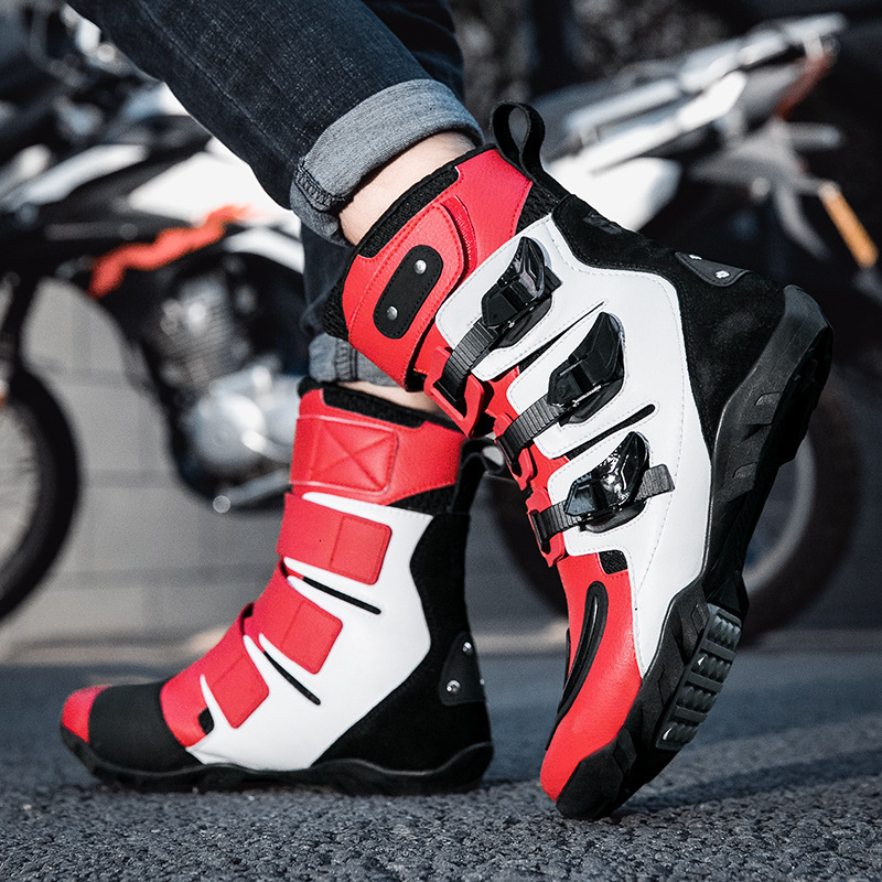 ddmytiger Motorcycle riding shoes, male knight, off-road boots, racing high top four season motorcycle travel equipment C ddmythur