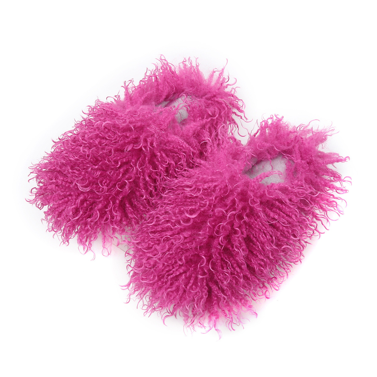 Cozy 2024 Winter Fur Slippers for Women: Warm Faux Shearg Tan Sheepskin Baotou Home Shoes 4f88