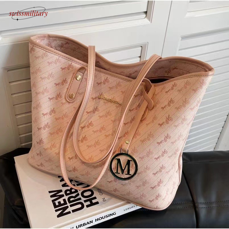 Advanced texture women with large capacity 2023 new summer versatile and simple shoulder for commuting to class tote bag #30 Swissmilitary
