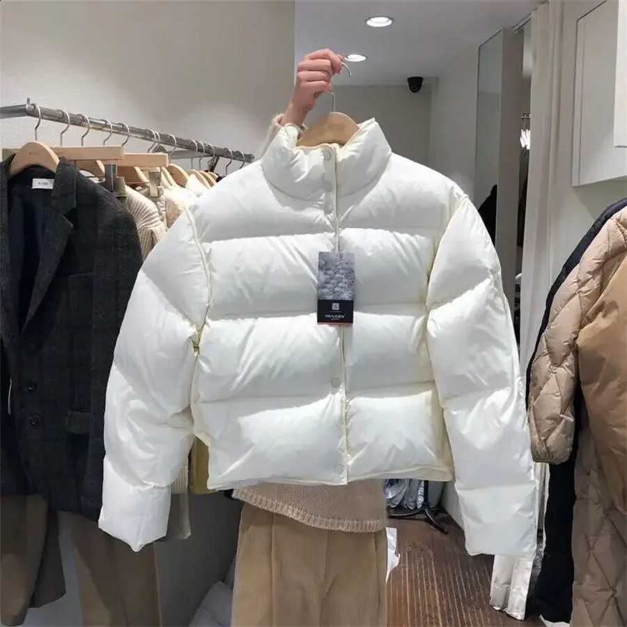 Zipper n feels like cotton warm jacket for womens autumn and winter collection Korean fashion loose short clothing trend 240921