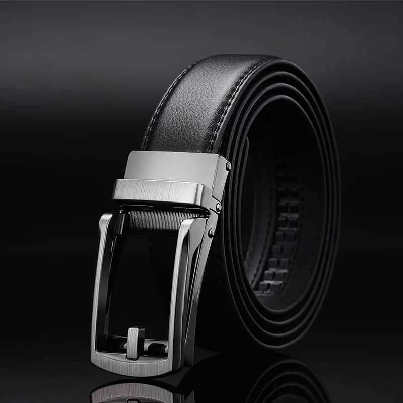 Men Belt Top quality cow genuine leather mens belt cowhide strap for male automatic buckle belts for men alloy buckle beltX240923