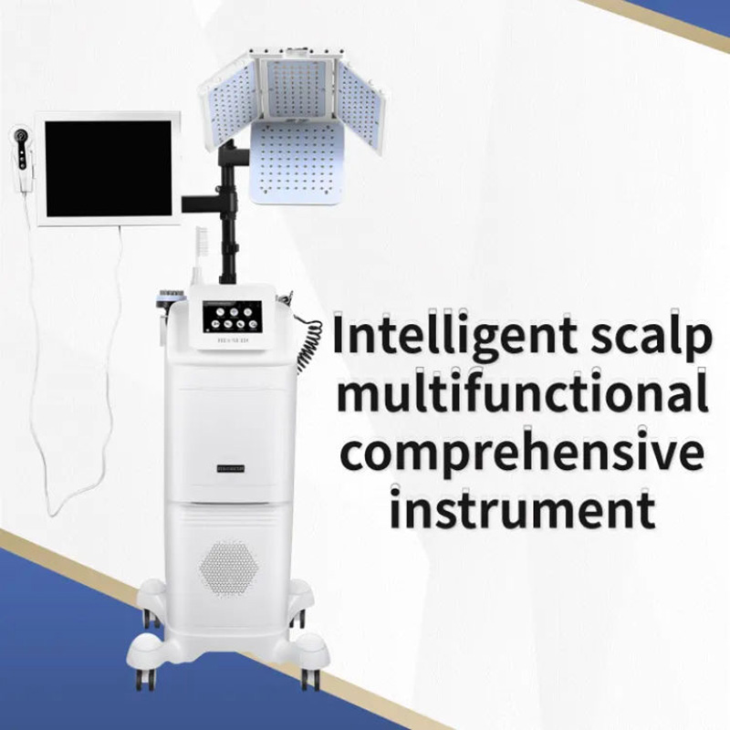High Quality 7 IN 1 Laser Hair Growth Instrument Improve Hair Loss Circulation Reduces Grease Scalp Hair Analysis Hair Treatment Growth Device