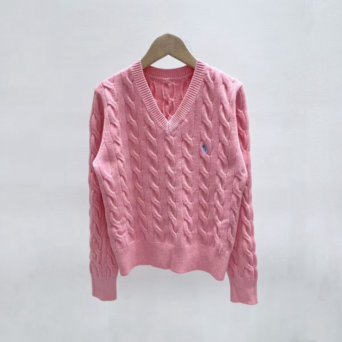 Laurenly Sweater Designers Winter Womens Ralphlys Sweater V-Neck Pullover Ralphlys Laurenly Sweater Sexy Fashion Rl Slim Knitting Clothing Knitted Top 38D