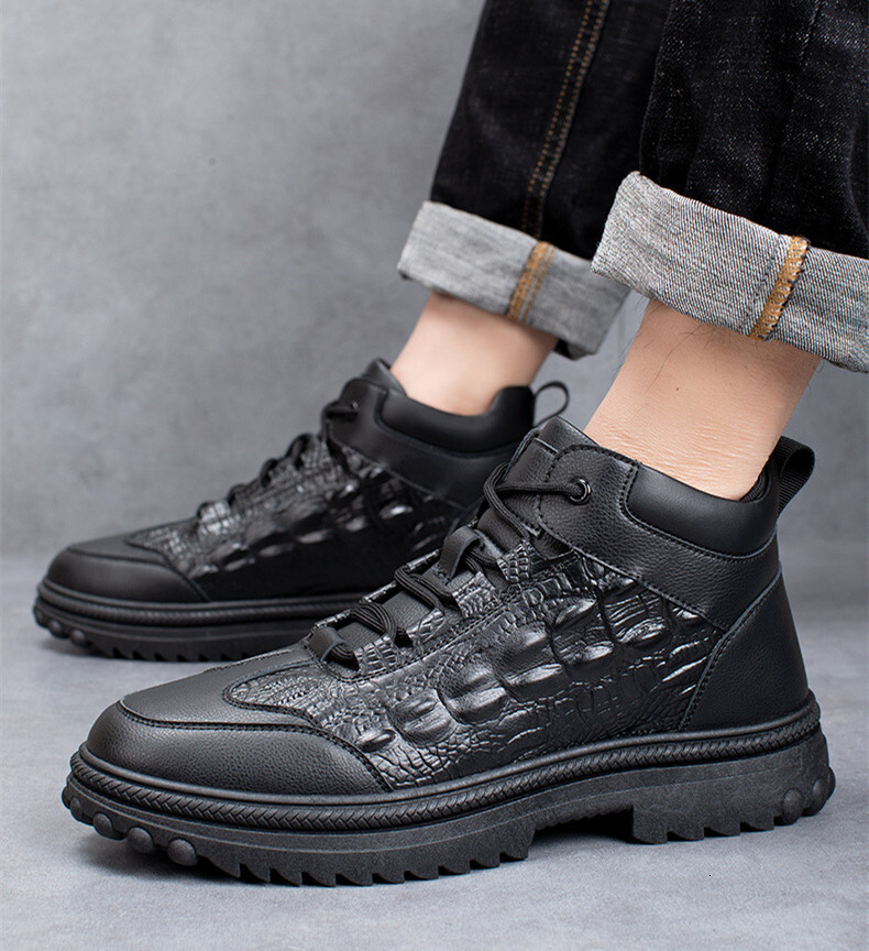 2025winter New Men's Cotton Shoes Outdoor Warm Winter Snow Boots