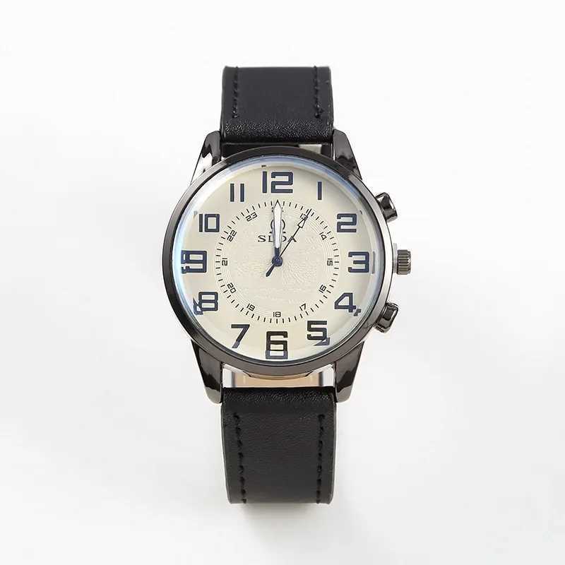 Mens Exquisite Male Leather Quartz Wristwatch Business Gentle Clock Casual Watch Elegant Relogio Masculino Fashion Saati GiftX240923