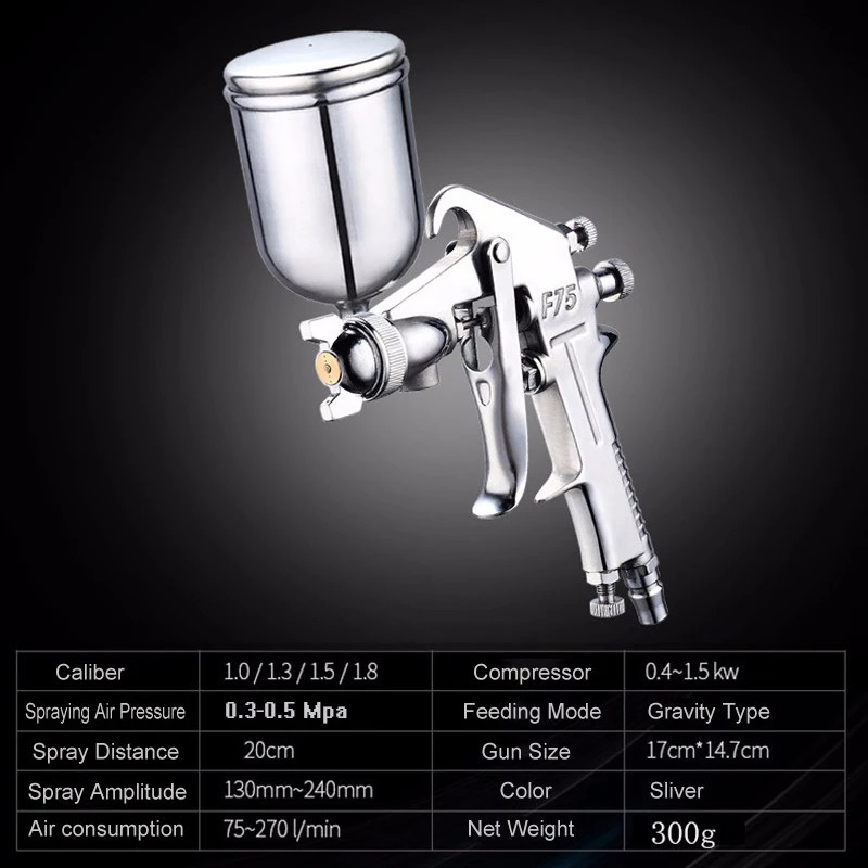 Spray gun 400ML pneumatic spray gun spray professional alloy spray atomizer tool with hopper used for manufacturers spray paint car 240919