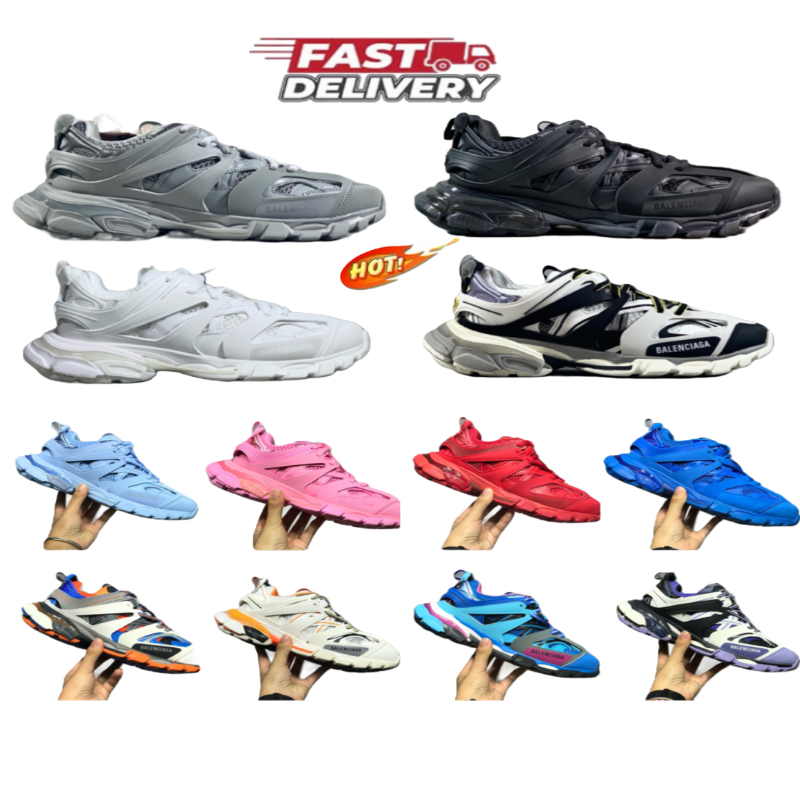 luxury Designer Shoes Track Led 3.0 Men Women Dress Shoes Sneakers Led Tracks Trainers Casual Shoes Phantom Sports Shoes Triples 3 Runners Sneaker with box Size 35-45