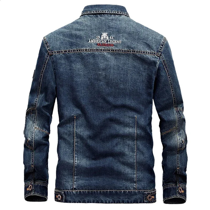 Mens Spring Fashion Denim Jacket Jeans High Quality Winter Bomber Plus Size 4XL 240921