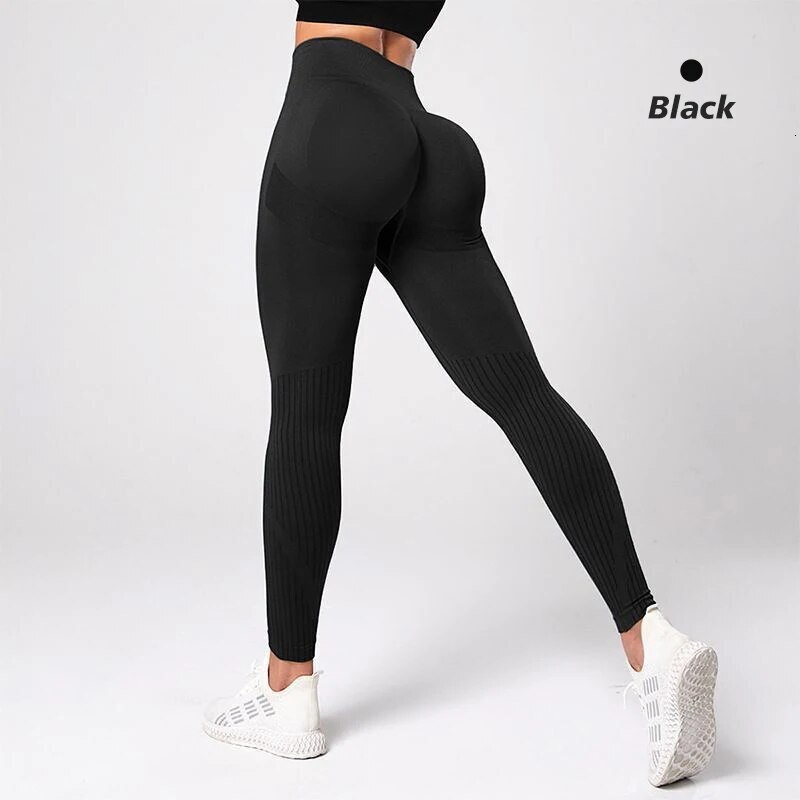 High Waisted And Buttoc Lifted Women's Seamless Yoga For External Wearing Of Tight Sports Stretch Fiess Pants