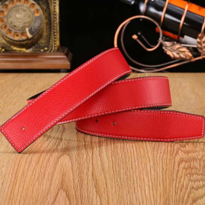 Replacement Mens Belt Strap Durable 38mm Genuine Leather No Buckle Hot Fashion DIY New 7 ColorsX240923