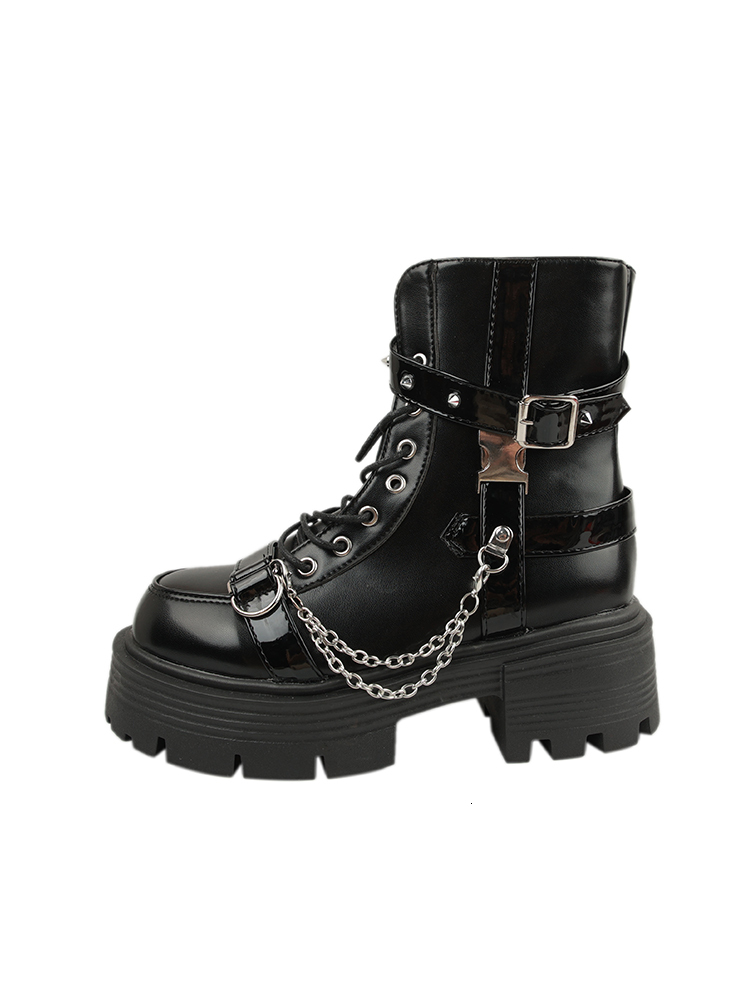 Luxury boot designer Sweet and Cool Thick Bottom Martin for Women's Fall 2024 New Black Versatile Motorcycle Increase the British Style Short Boo