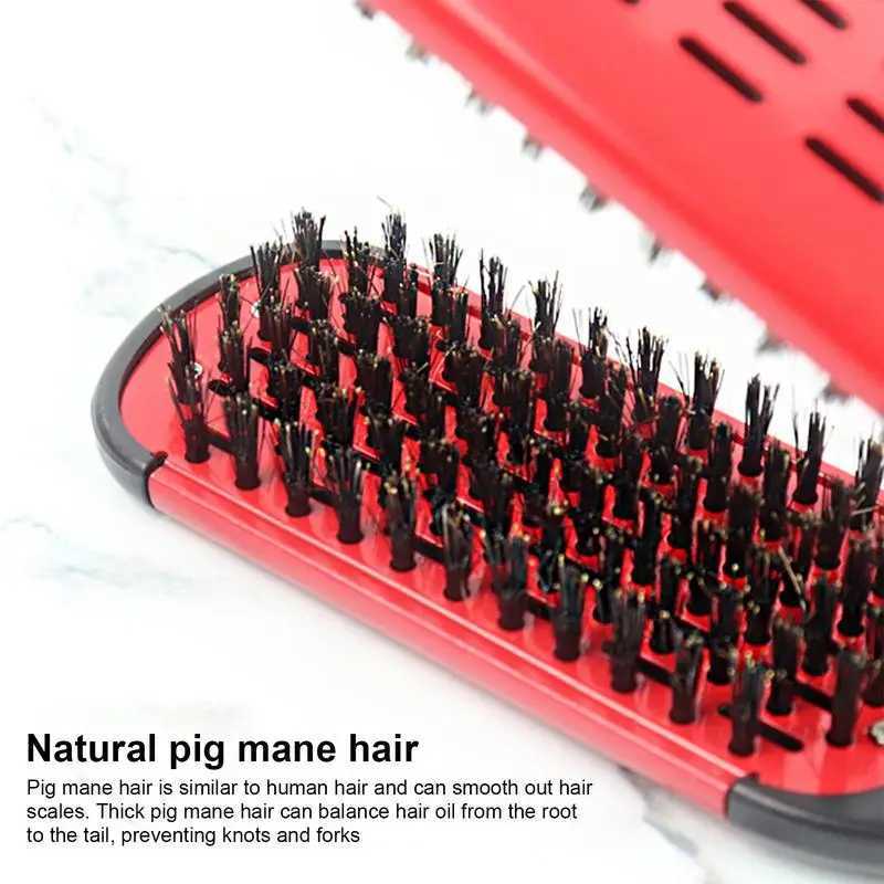 Straight comb bristle clip brush bristle clip double-sided brush hair straightener from a hair salon CL240923