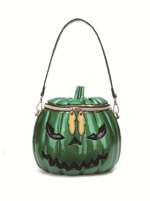 Halloween Handbag Niche Design Pumpkin Personalized Fashion Acrylic Crossbody Women's Bag High Quality 3D hard leather bag 90ab