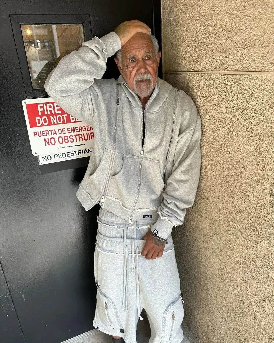 American style zipper cardigan hoodie American style unisex multi-zip casual sports high street hip hop streetwear hoodie set 240911