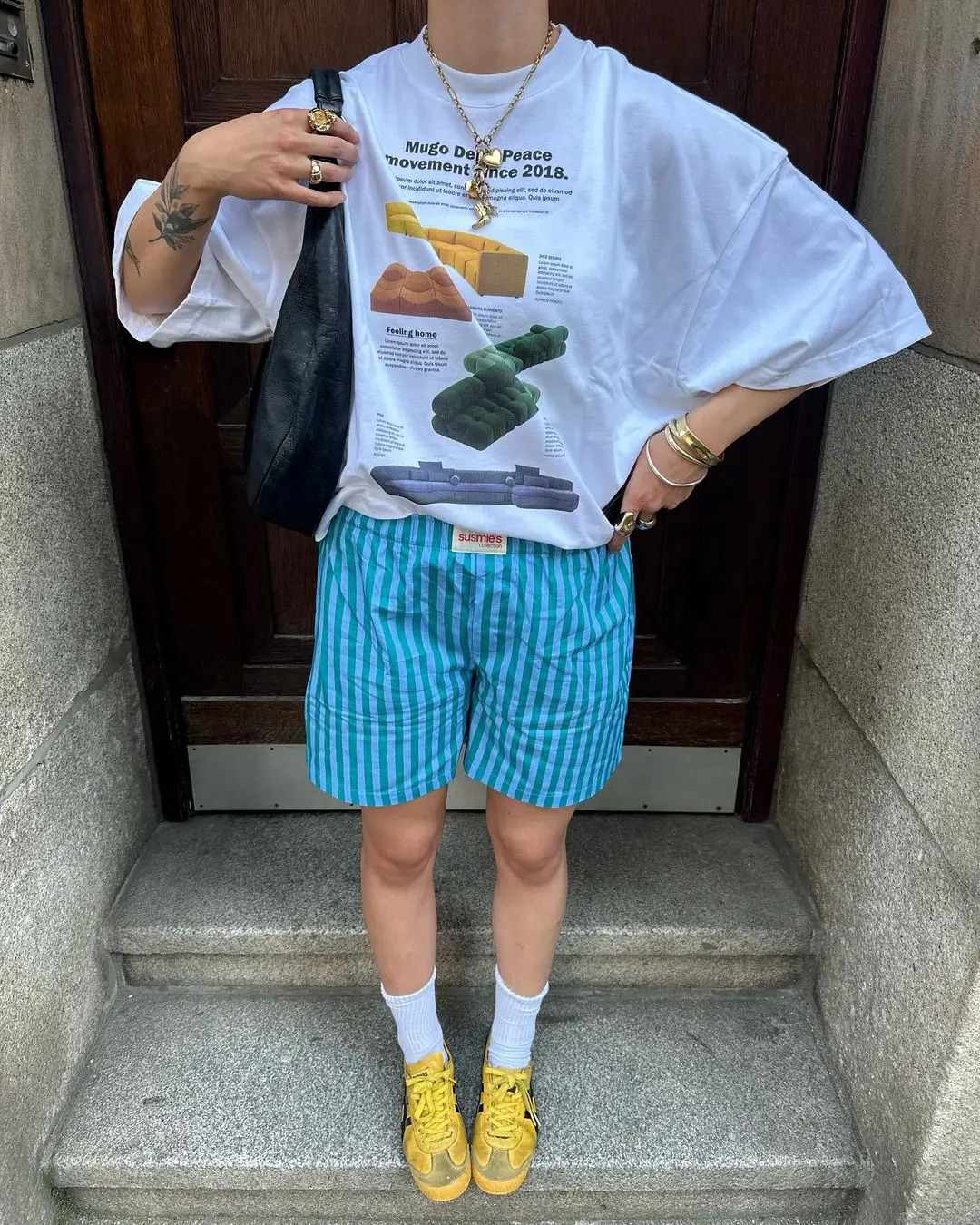 Harajuku Cute little details Graphic T Shirts Casual Streetwear Gothic Clothes Cotton Oversized Y2k Top Goth Women Clothing 241223