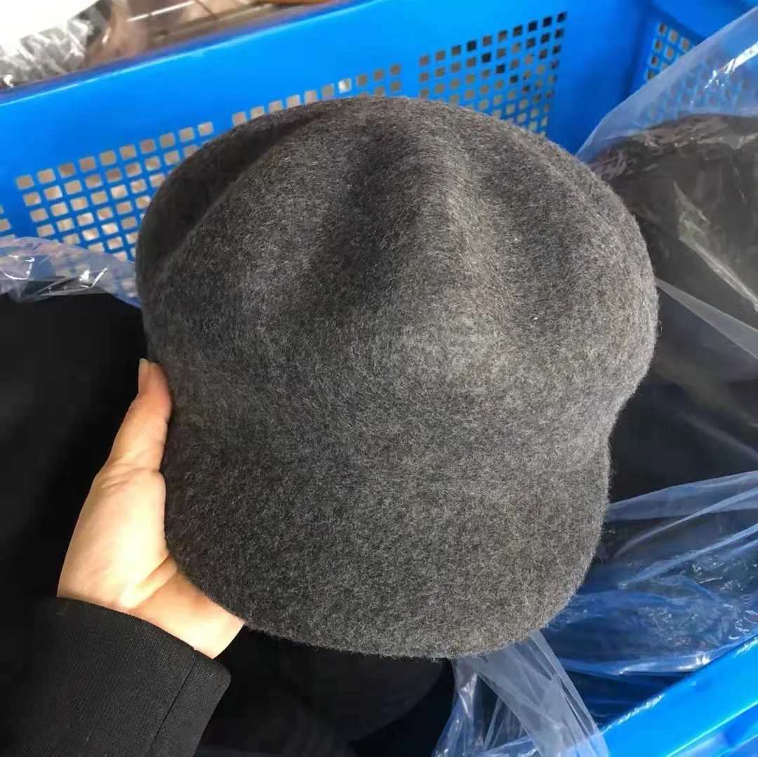 Boina de Colorlidosombrero de artista Vintagepintor pequeoclsicowhitecalidooctogonalOtoo e Invierno fashion Y240923