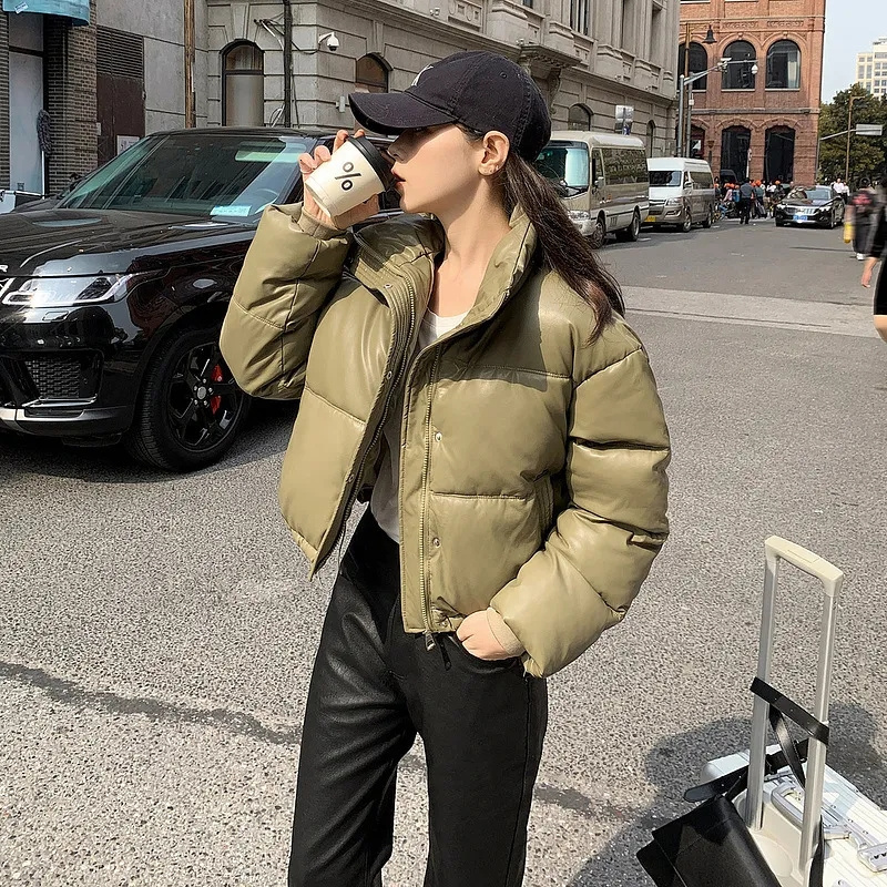 fashion 2025 new model Down Cotton Jacket Women New Winter Clothes Korean Loose Small Padded Coat Female Large Size Short Lightweight Parkas