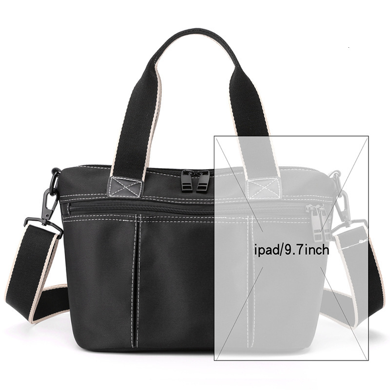 2025 New Single Shoulder Women's Trendy And Versatile Simple Fashion Designer Bag Korean Edition Large Capacity Handheld Diagonal Nylon Bag Cross