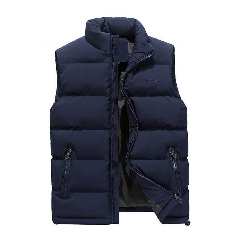Men Vest Winter Jacket Casual Coat Warm Sleeveless Jackets Fashion Male CottonPadded Vest Windproof Outdoor Climbing Outwear W251029