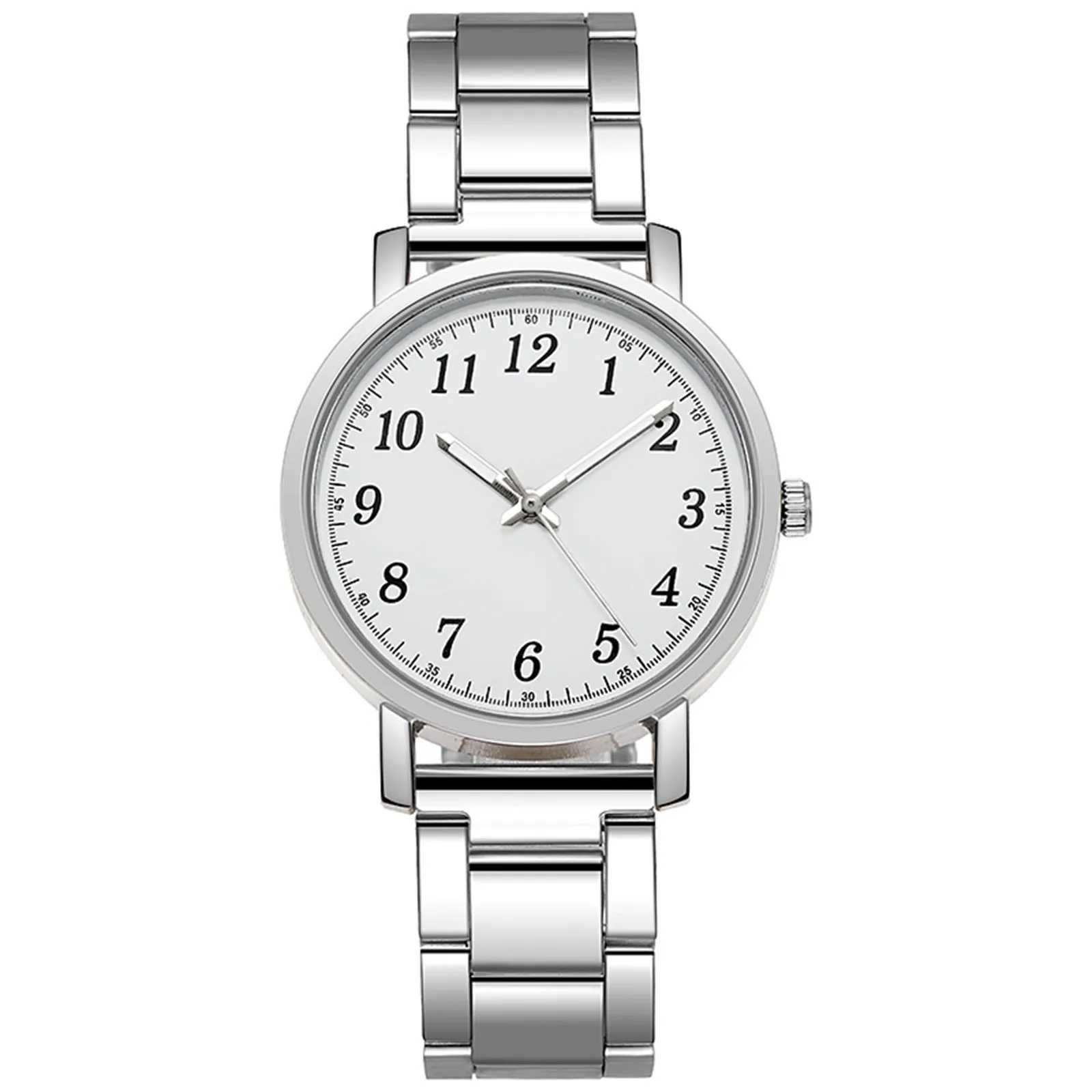 Couple Quartz Digital Watch Steel Strap Luxury Chronograph Ladies Gift Fashionable Simple Style Quartz Wristwatch Reloj MujerX240923