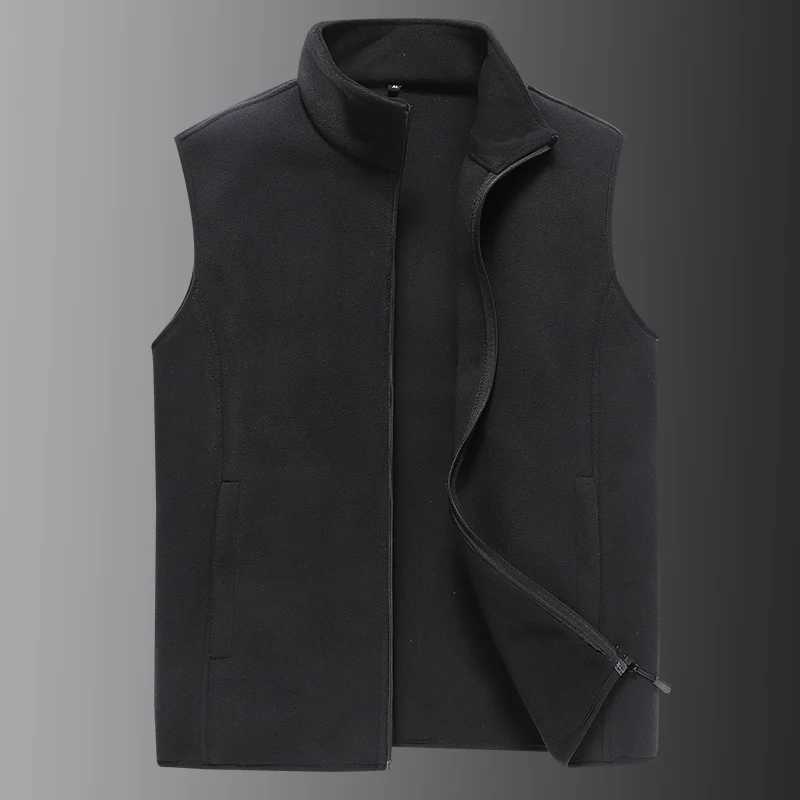 2024 Winter New Mens Warm Wool Vest Jacket Hooded Sleeveless Vest Autumn Fashion Casual Vest Jacket Mens 9807 W240923