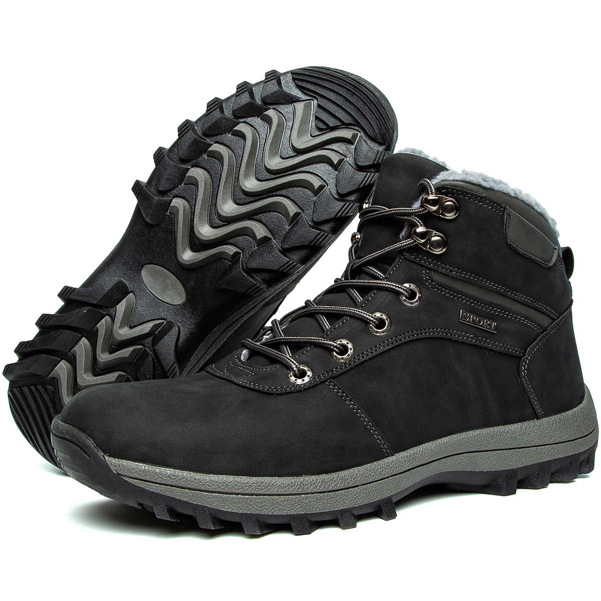 2024 Large Size 39-48 Couples Plus Plush Mountaineering Men's And Women's Cotton Shoes