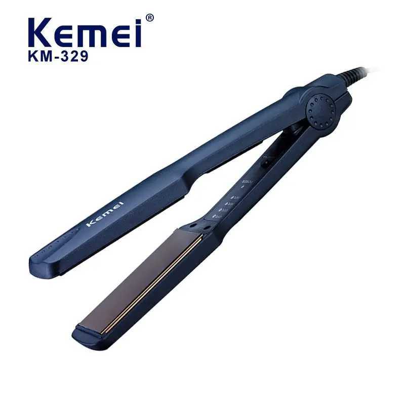 Kemei straightener professional styling tool flat iron negative ion straightener womens straight hair care KM-329 CL240923