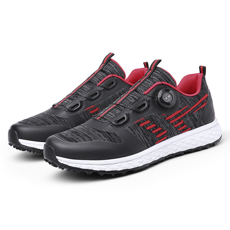 ddmytiger Large mesh golf sneakers, fixed without nails, off field training shoes, fly woven breathable shoes C