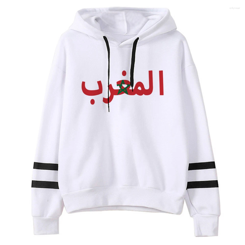 Women's Hoodies Maroc Morocco Women Long Sleeve Top Anime Gothic Harajuku Pulls Tracksuit Female Graphic