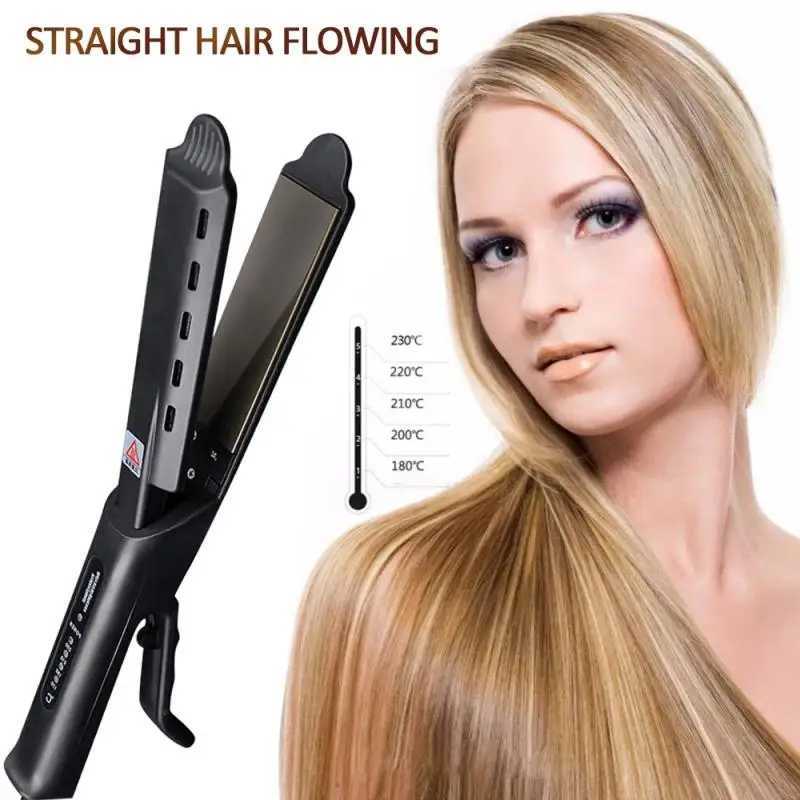 Four gear temperature adjustable ceramic tourmaline ion flat iron straightener CL240923