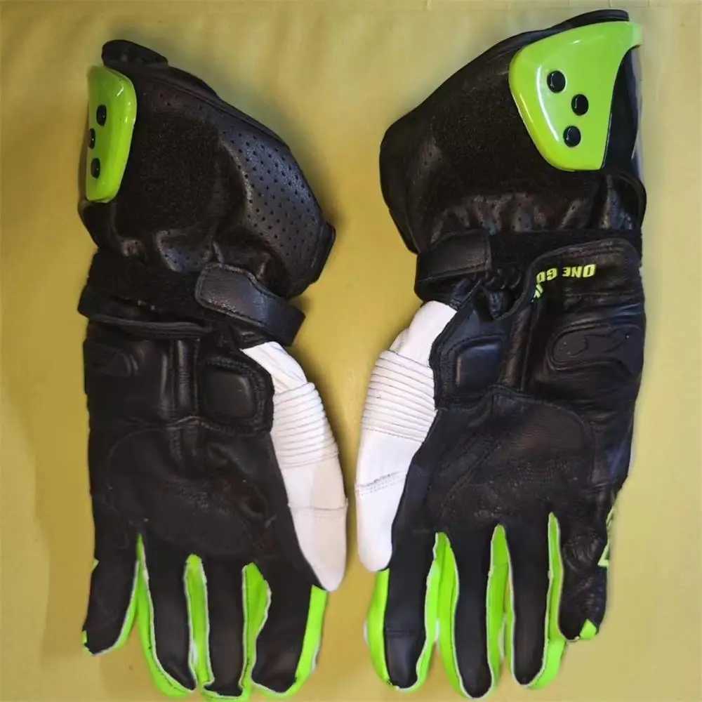 Motorcycle protective gloves long GP gloves off-road protective equipment motorcycle racing leather gloves W240923