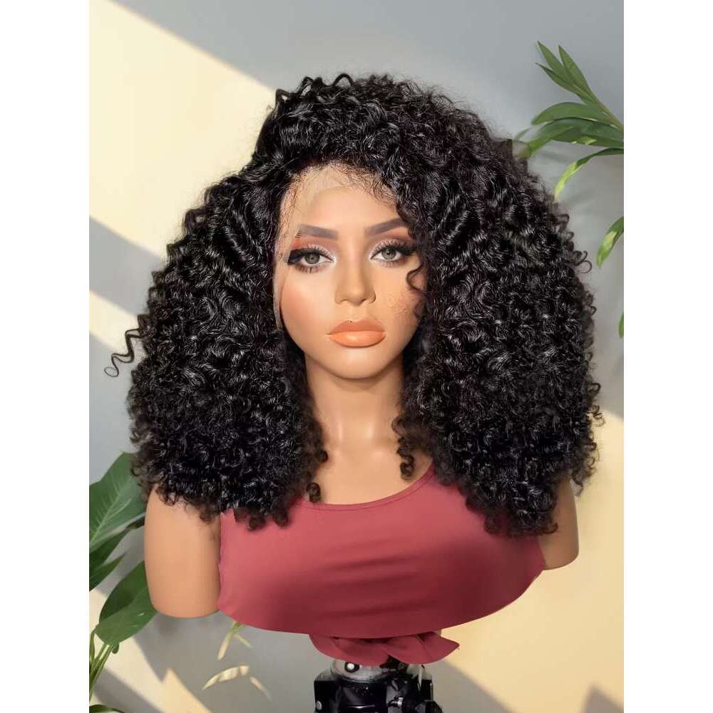 200 Density Kinky Curly Short Bob 13x4 HD Frontal Human Hair Deep Wave 13x6 Lace Front Glueless Closure Wigs For Women