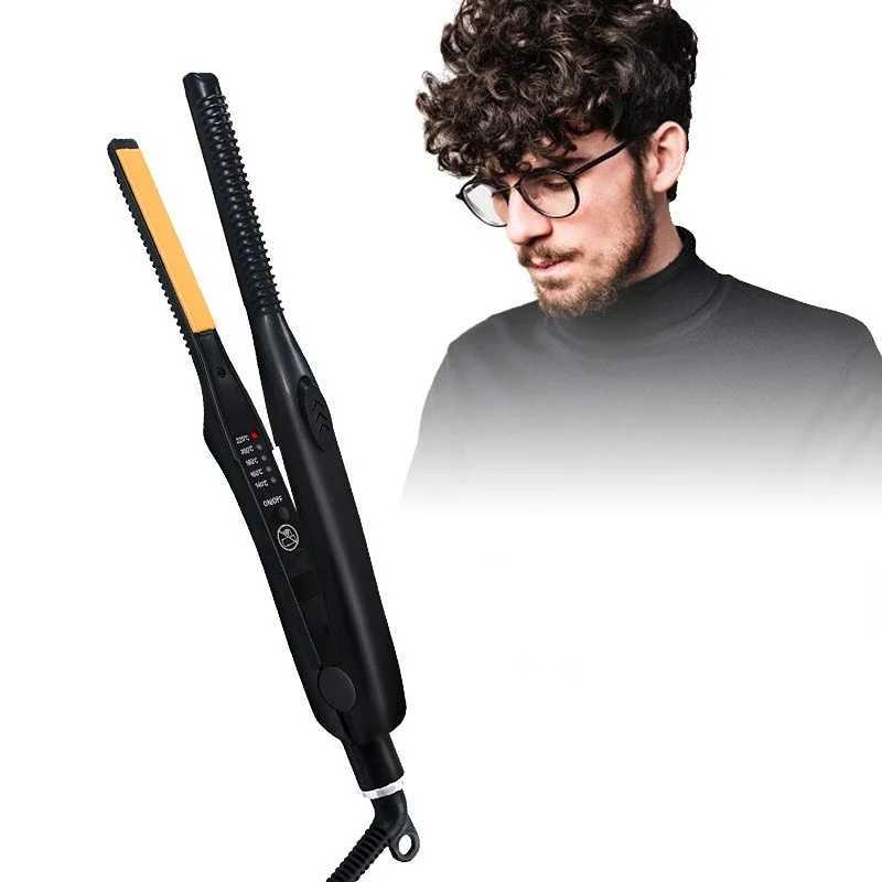 2-in-1 straightener and curling iron mini flat iron straightening styling tool ceramic curling iron ripple curling iron CL240923