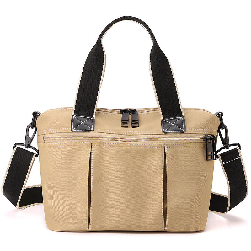 2025 New Single Shoulder Women's Trendy And Versatile Simple Fashion Designer Bag Korean Edition Large Capacity Handheld Diagonal Nylon Bag Cross