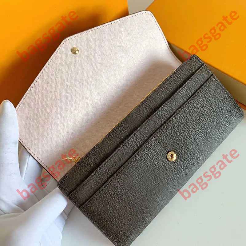 Luxury Designer Wallets Envelope Long Wallet For Women Purse Coin Pocket Fashion Woman Credit Card Holder Multicolor Flower Cover 2291
