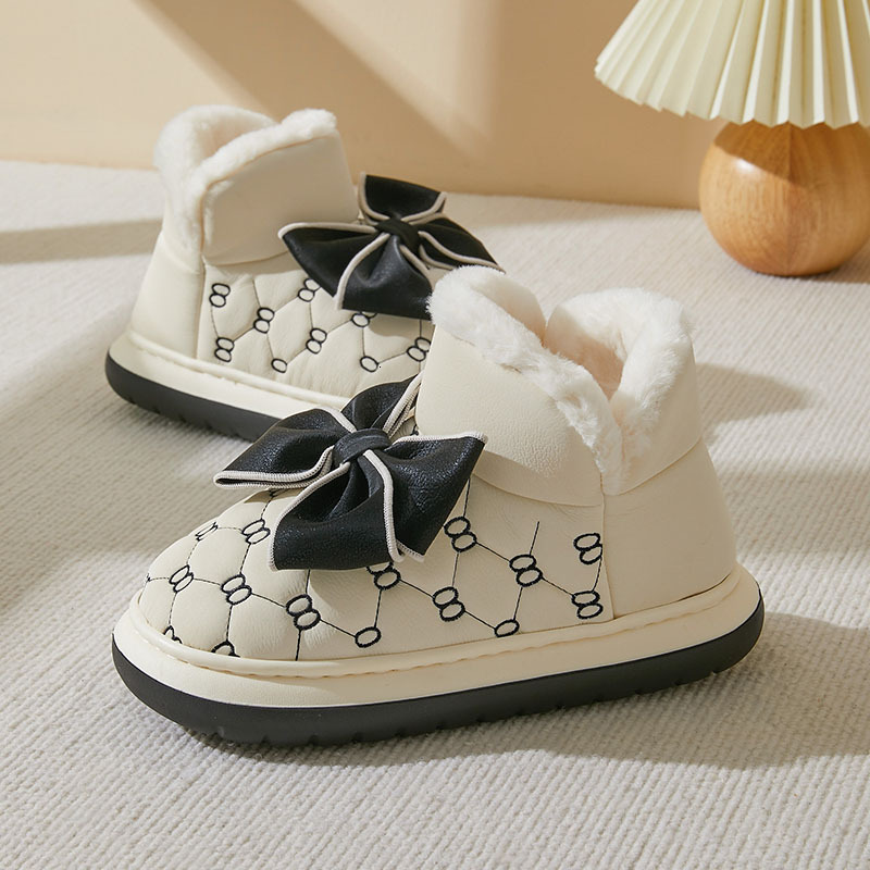 2024 EVA Winter Autumn New Fashion Cotton Shoes Soft Thick Bottom Designer Slippers For Women