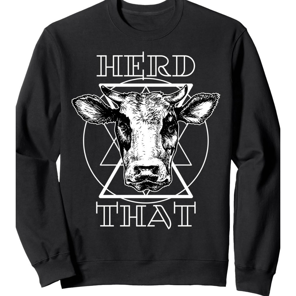 Long Sleeve Shirts for Men sweatshirt Herd That for Farmers and Cow Lovers Funny Gift Sweatshirt Streetwear Casual tops clothes
