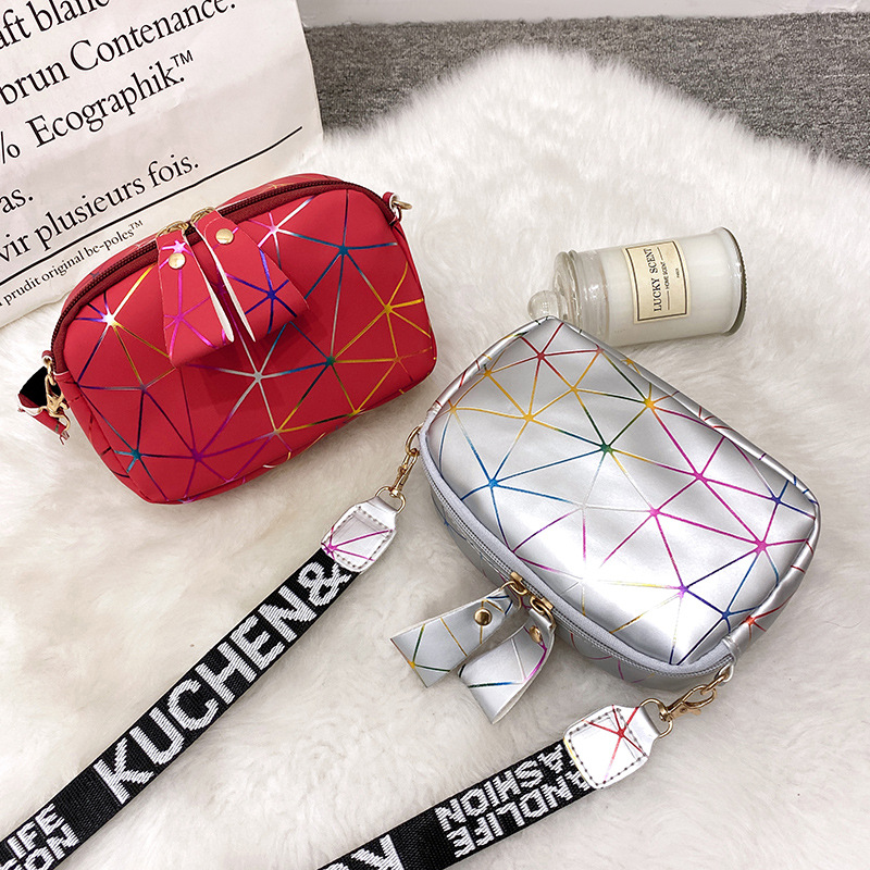 Printed Wide Shoulder Straps Crossbody Bag Designer Ladies Handbags Cosmetic Bag Colorful Grid Pattern Tote Bag Letter Straps Fashion Bags DPD2409234