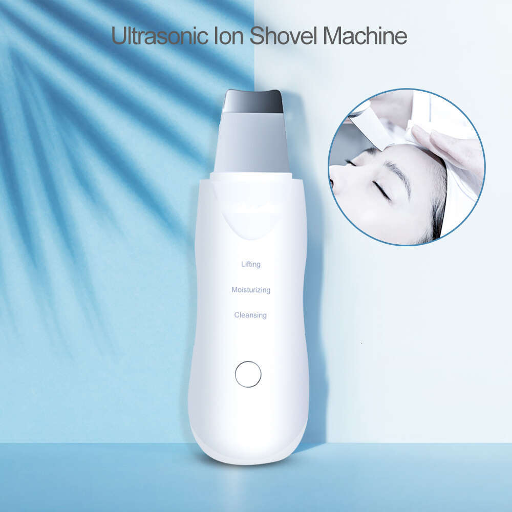 Ultrasonic Skin Deep Vibrate Cleaner Shovel Face Scrubber Peeg Black Head Remover Facial Massager