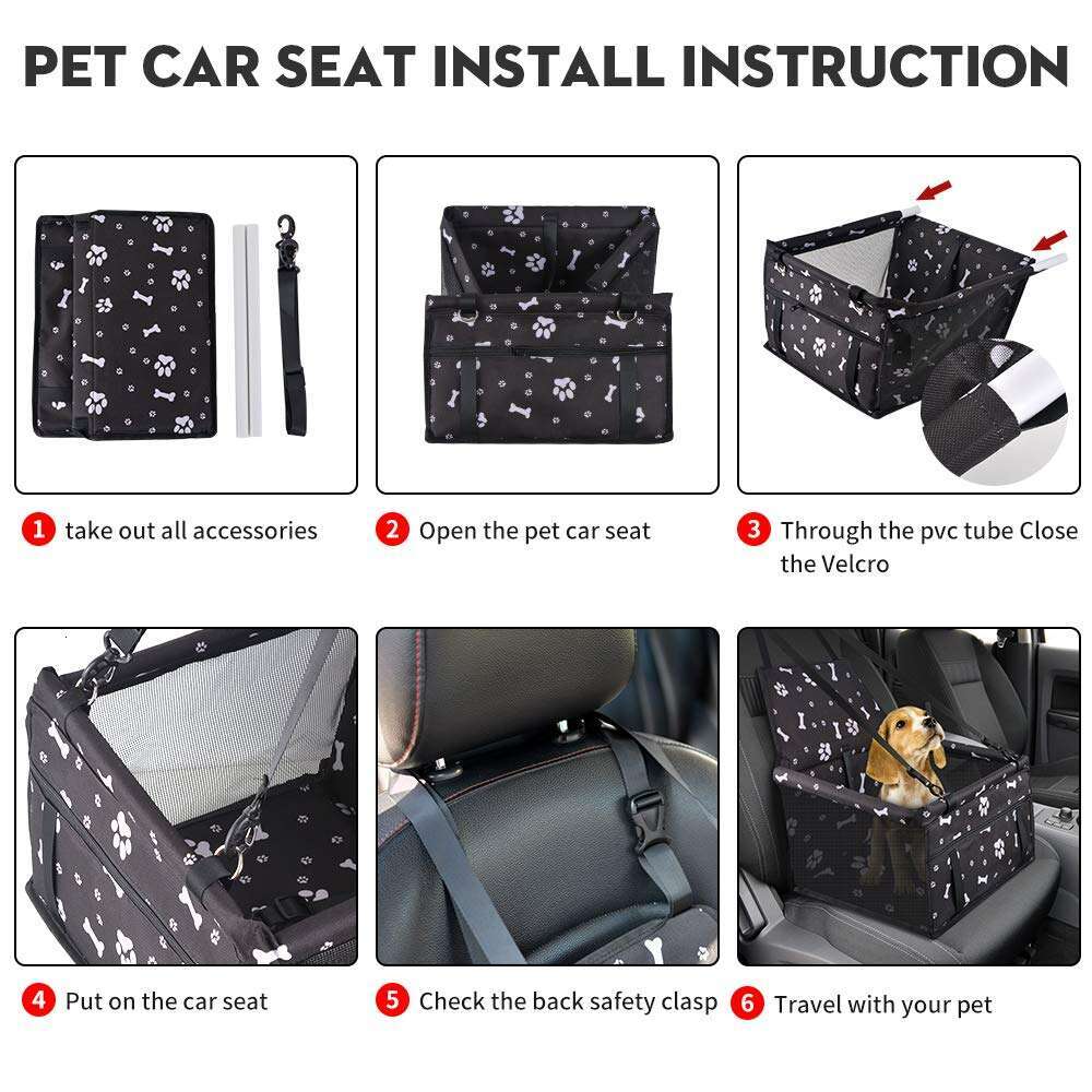 Safety Seat Waterproof Small and Medium sized Dog Nest Multi functional Car Pet Supplies