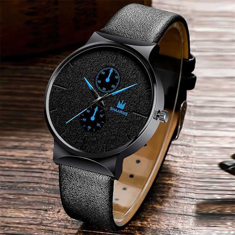 2pcs Set Fashion Mens Sports Watches Man Business Quartz Wristwatch Luxury Men Casual Clock Watch Relogio MasculinoX240923