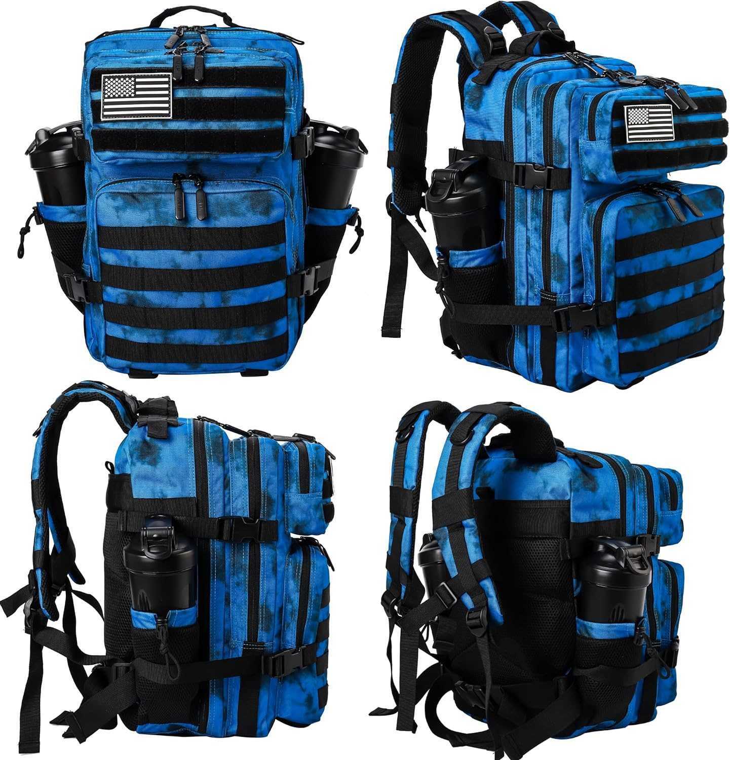 Men's and Women's Tactical Backpack 25L/35L Tactical Assault Backpack with Water Bottle Rack Small Backpack 240915
