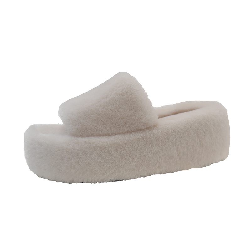 Women's 2024 Plush Cotton Slippers: Flat Bottomed for Indoor/Outdoor Comfort