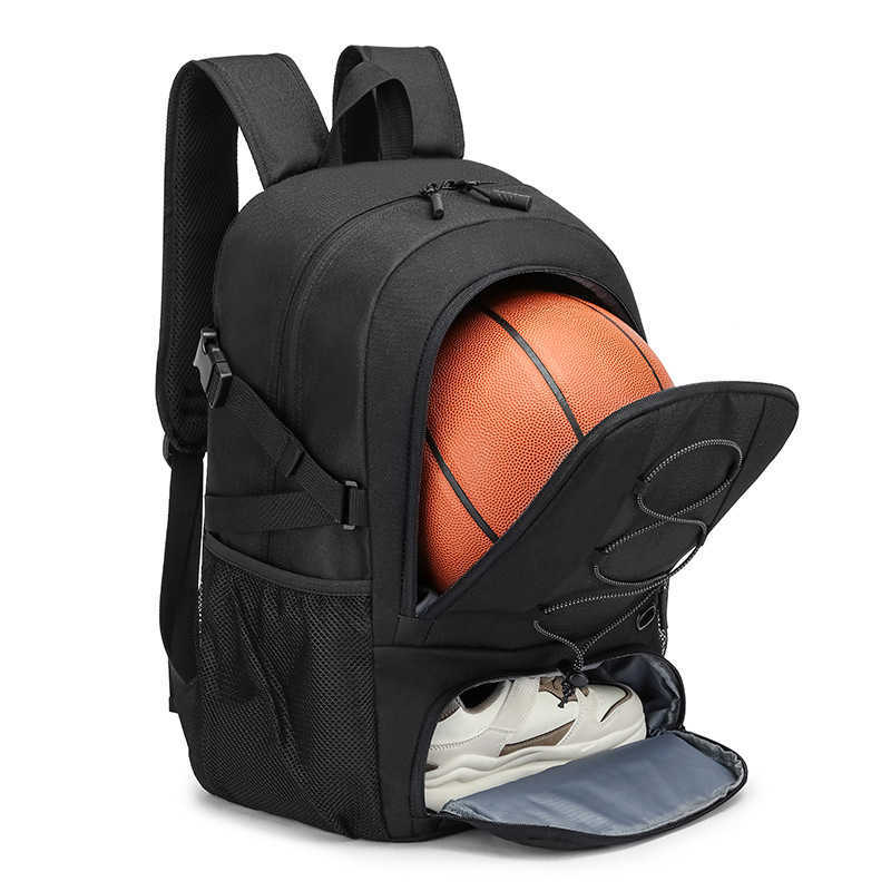 sports backpack multifunctional basketball football bag with shoe compartment, large capacity outdoor backpack 240915