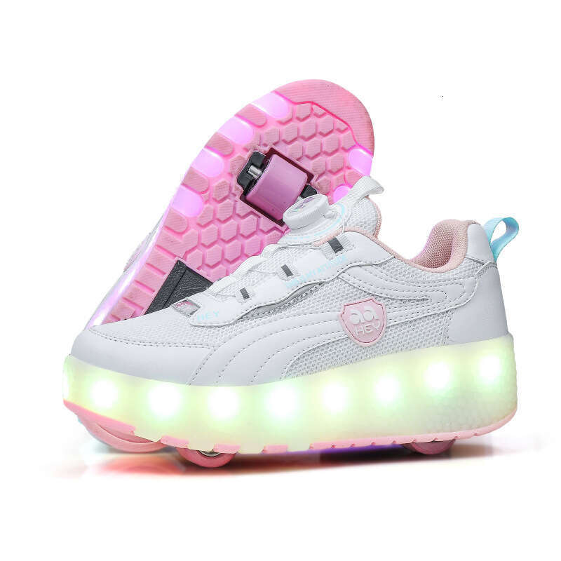 Kids Roller Skates Shoes 2 Wheels Skating Sneaker Flying Shoe Breatheable Boy Girl Child Gift Outdoor Autumn 5 - 15 years old
