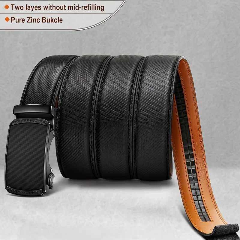 Mens Genuine Leather Cowhide Belt For Dress PantsX240923