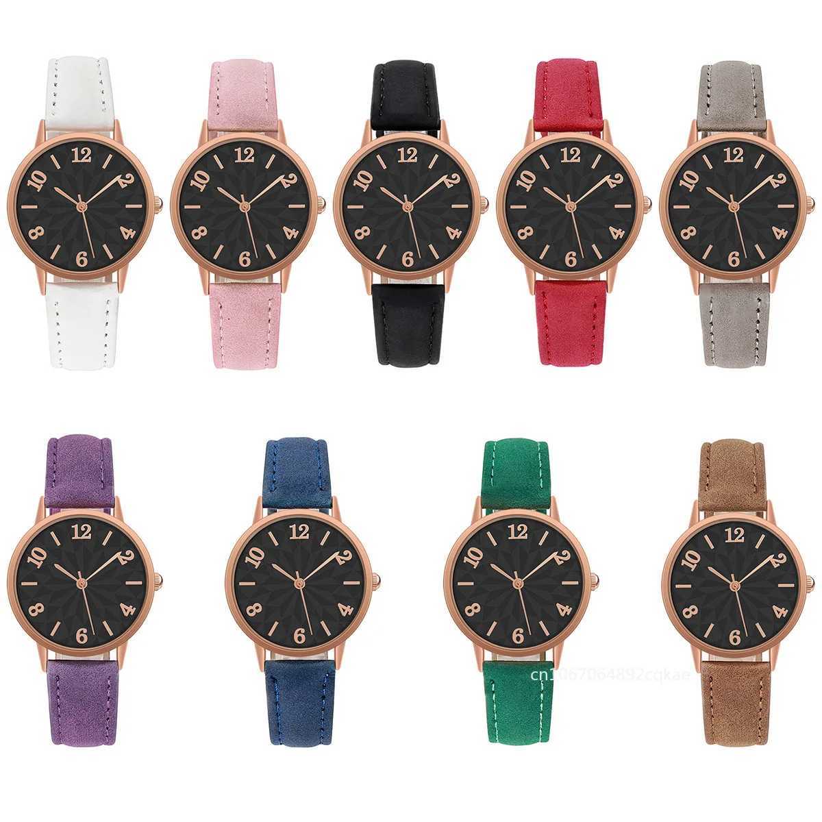 Fashion Women Watch Matte Leather Strap Wristwatch Quartz Watches for Women Gift Reloj Mujer Relogios Feminino Zegarek DamskiX240923