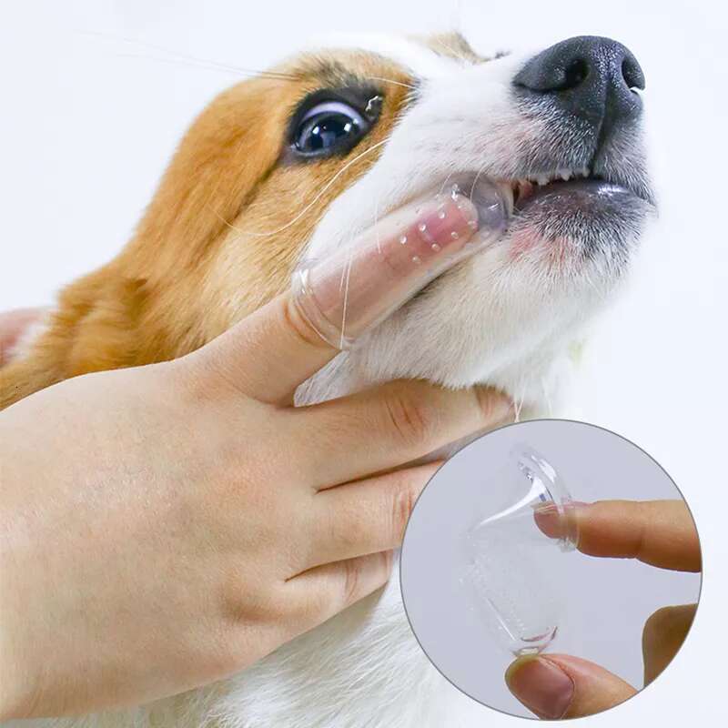 Super soft finger toothbrush, teddy brush, bad breath, tartar, teeth care tools, dog and cat cleaning, silicone pet supplies