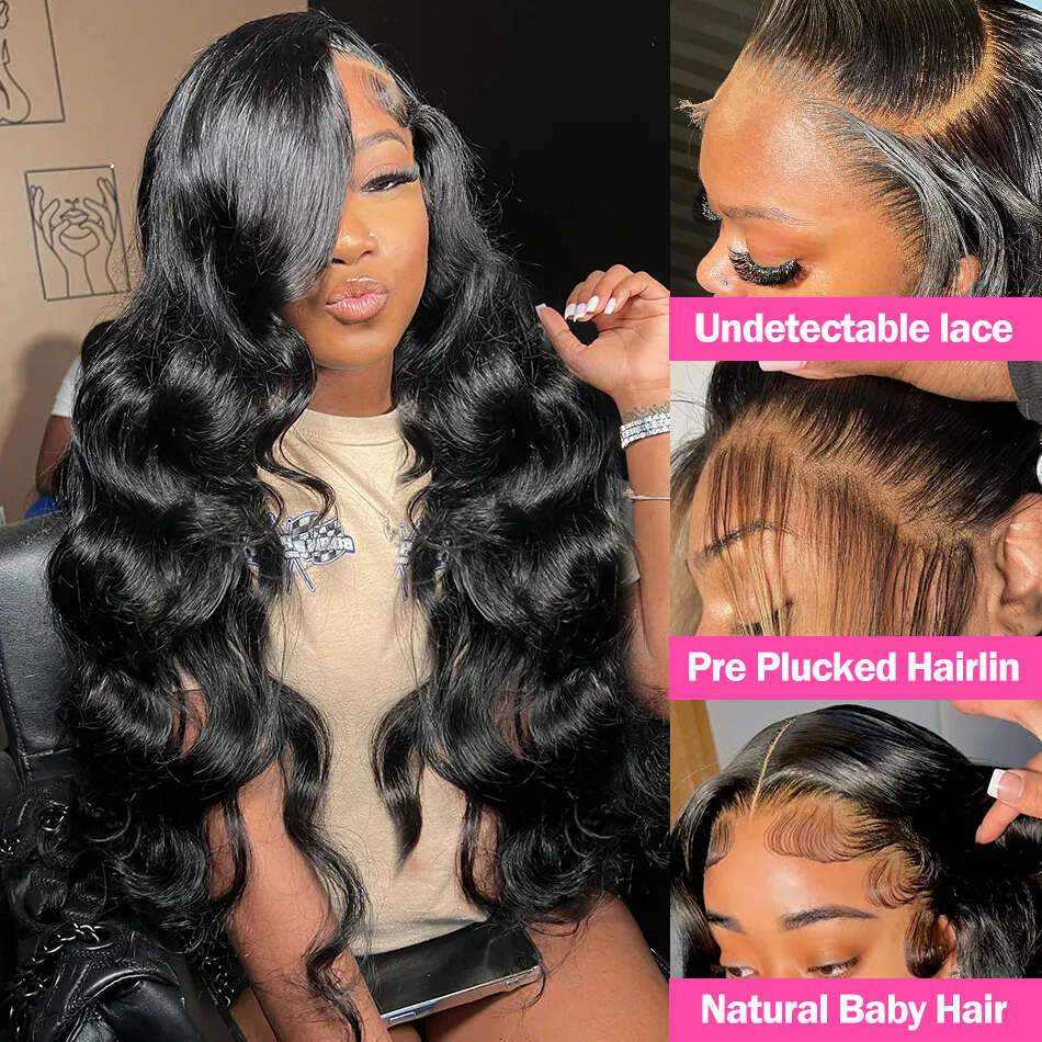 40 Inch Body Wave 13x6 Hd Frontal Wig Human Hair 360 Brazilian Pre Plucked For Women 13x4 Lace Front Wigs 4x4 5x5